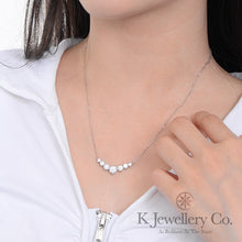 將圖片載入圖庫檢視器 Moissanite Smile Necklace 莫桑石七星微笑頸鏈
