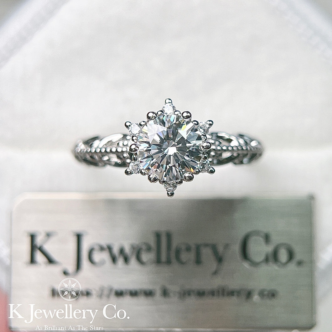 Moissanite Vintage Noble Ring 莫桑石復古皇室戒指