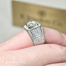Load image into gallery viewer Moissanite Luxurious Set Men Ring Moissanite full diamond luxury set men&#39;s ring
