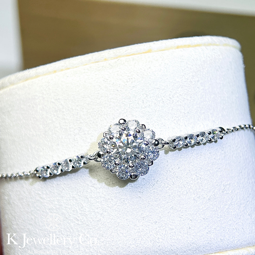 Moissanite Blossom Bracelet 莫桑石流綻放手鏈