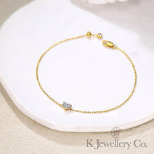 將圖片載入圖庫檢視器 Cubic Zirconia Bracelet 高碳鑽小鑽S925愛心/水滴/馬眼/圓型單鑽手鍊
