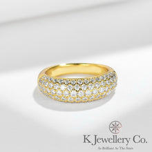 Load image into gallery viewer Moissanite Stars Stacking Ring 全莫桑石微鑲排戒指
