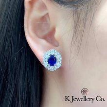 將圖片載入圖庫檢視器 Lab Grown Gem Emerald Ruby Sapphire Earring Necklace Ring 培育寶石紅寶藍寶祖母綠頸鏈耳環戒指套裝
