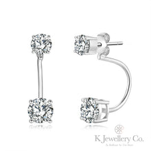 將圖片載入圖庫檢視器 Moissanite 2 Ways Earrings 莫桑石兩戴款耳環
