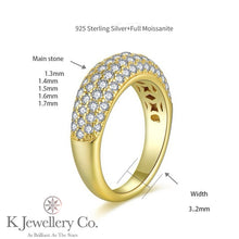 Load image into gallery viewer Moissanite Stars Stacking Ring 全莫桑石微鑲排戒指
