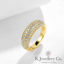 Load image into gallery viewer Moissanite Stars Stacking Ring 全莫桑石微鑲排戒指
