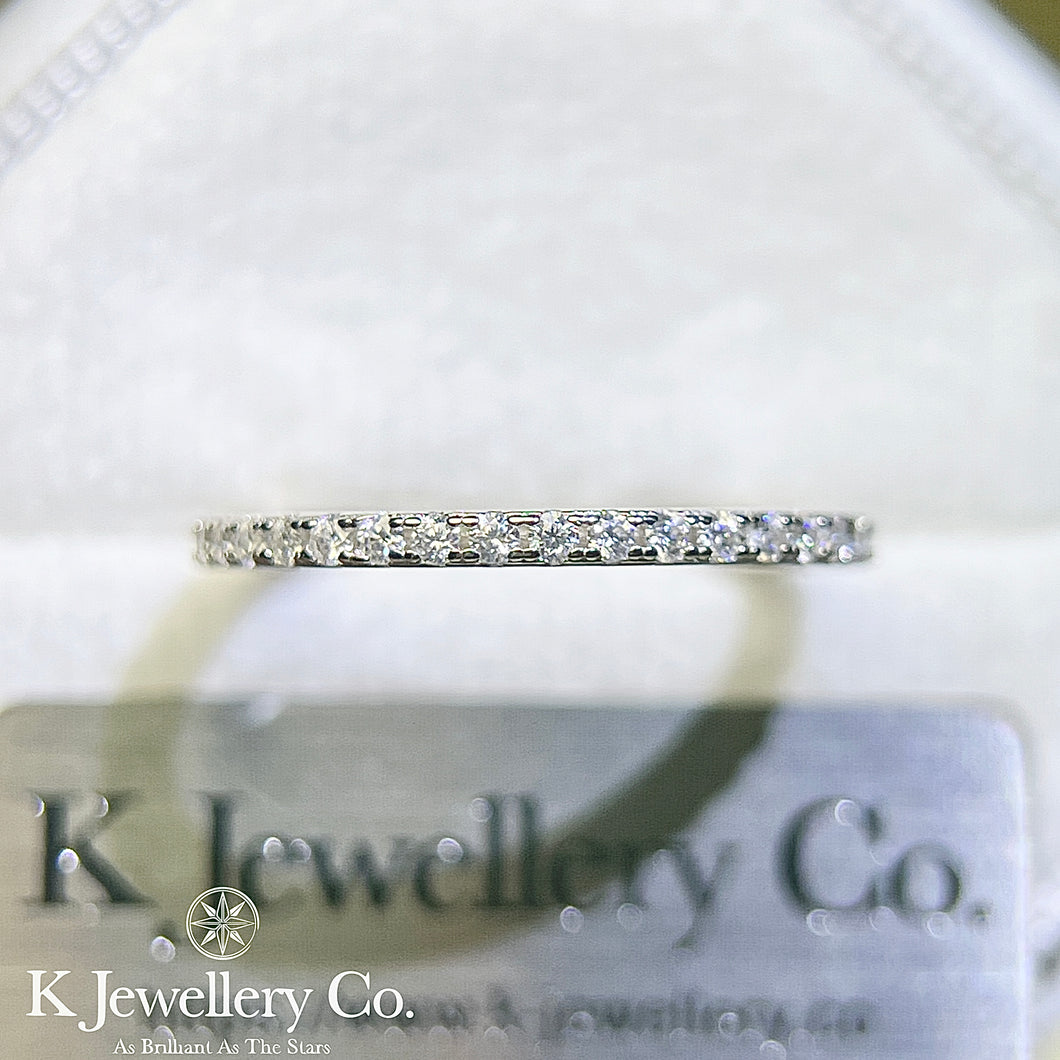 Moissanite Full Stacking Ring 莫桑石全圈線戒指