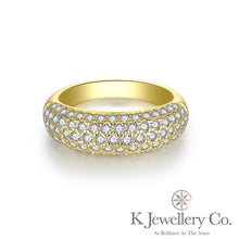 Load image into gallery viewer Moissanite Stars Stacking Ring 全莫桑石微鑲排戒指
