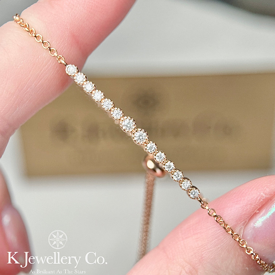 Moissanite Mini Bracelet 全莫桑石幼款手鏈