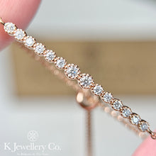 將圖片載入圖庫檢視器 Moissanite Mini Bracelet 全莫桑石幼款手鏈
