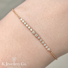 將圖片載入圖庫檢視器 Moissanite Mini Bracelet 全莫桑石幼款手鏈
