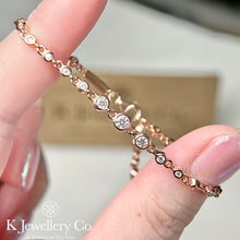 將圖片載入圖庫檢視器 Moissanite Bubble Full Paved Bracelet 全莫桑石泡泡手鏈
