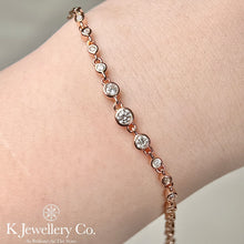 將圖片載入圖庫檢視器 Moissanite Bubble Full Paved Bracelet 全莫桑石泡泡手鏈
