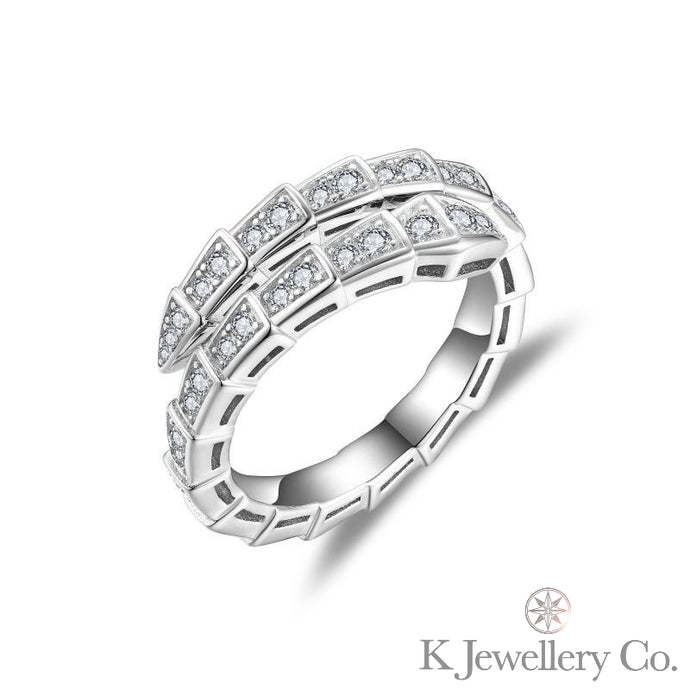 Moissanite Serpenti Ring 全莫桑石蛇骨戒指