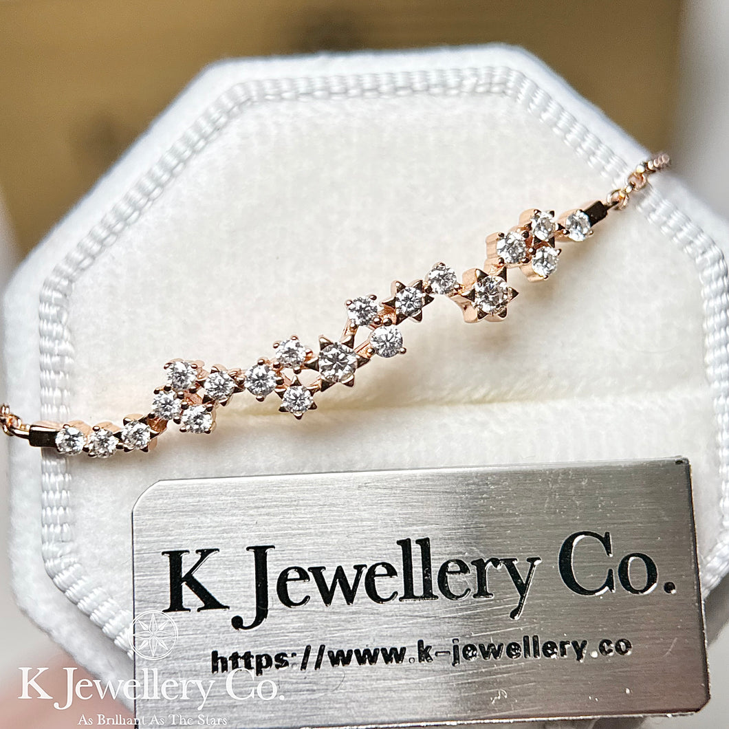 Moissanite Starlight Cascade Bracelet 莫桑石星河流光手鏈