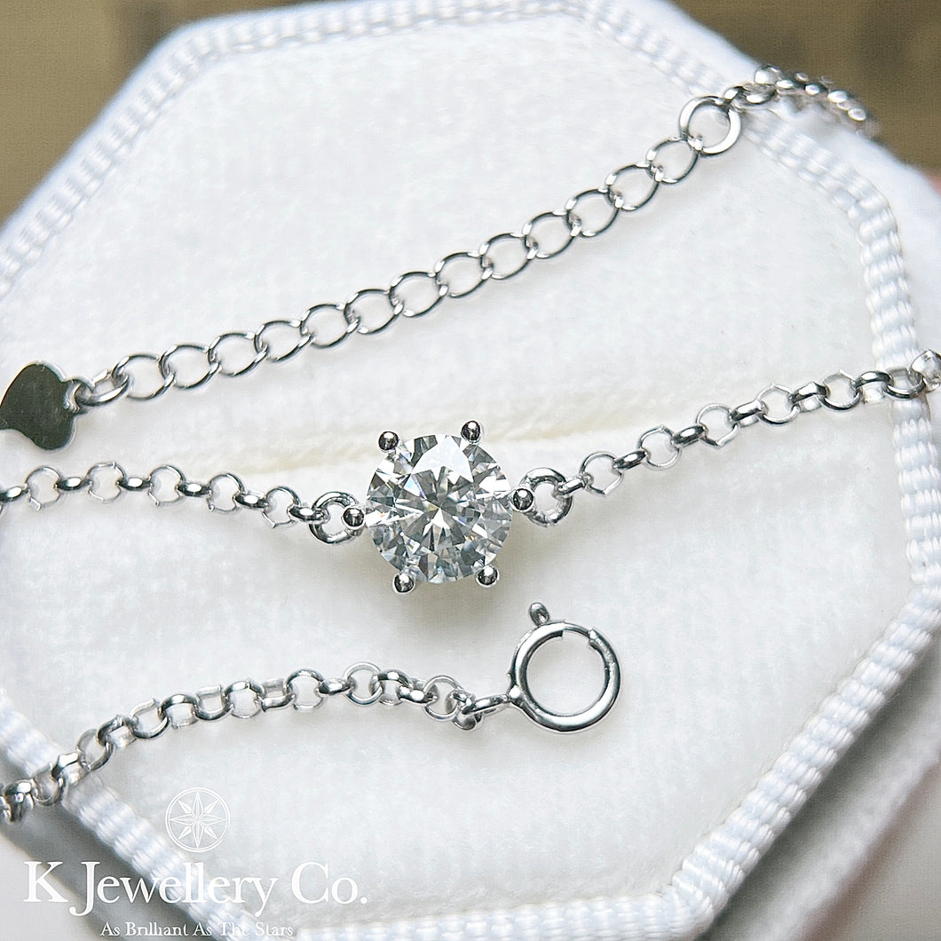 Moissanite Classic Six Prong Bracelet 莫桑石經典六爪手鏈