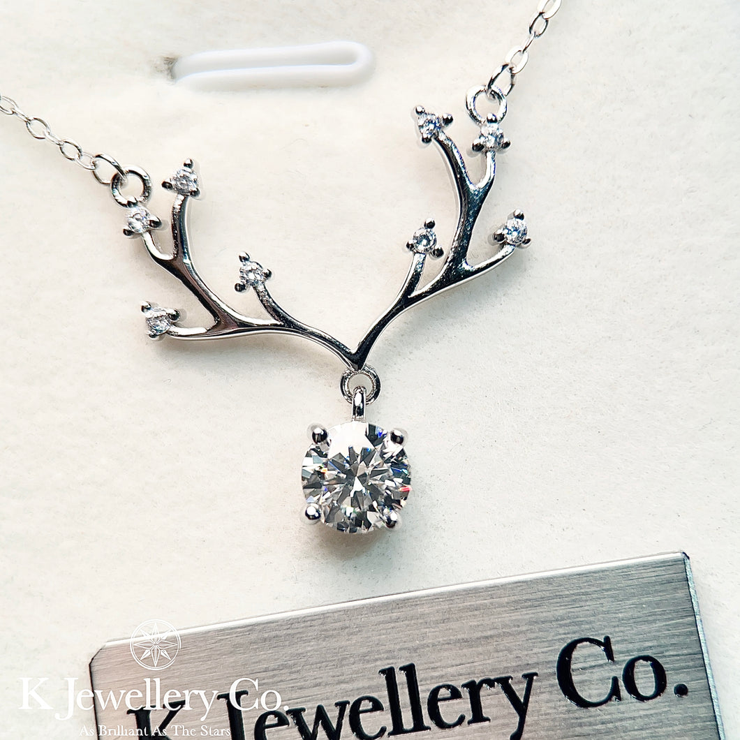 Moissanite Deer 1ct Necklace 莫桑石小鹿1卡頸鏈