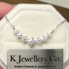 將影片載入圖庫檢視器並播放，Moissanite Smile Necklace 莫桑石七星微笑頸鏈
