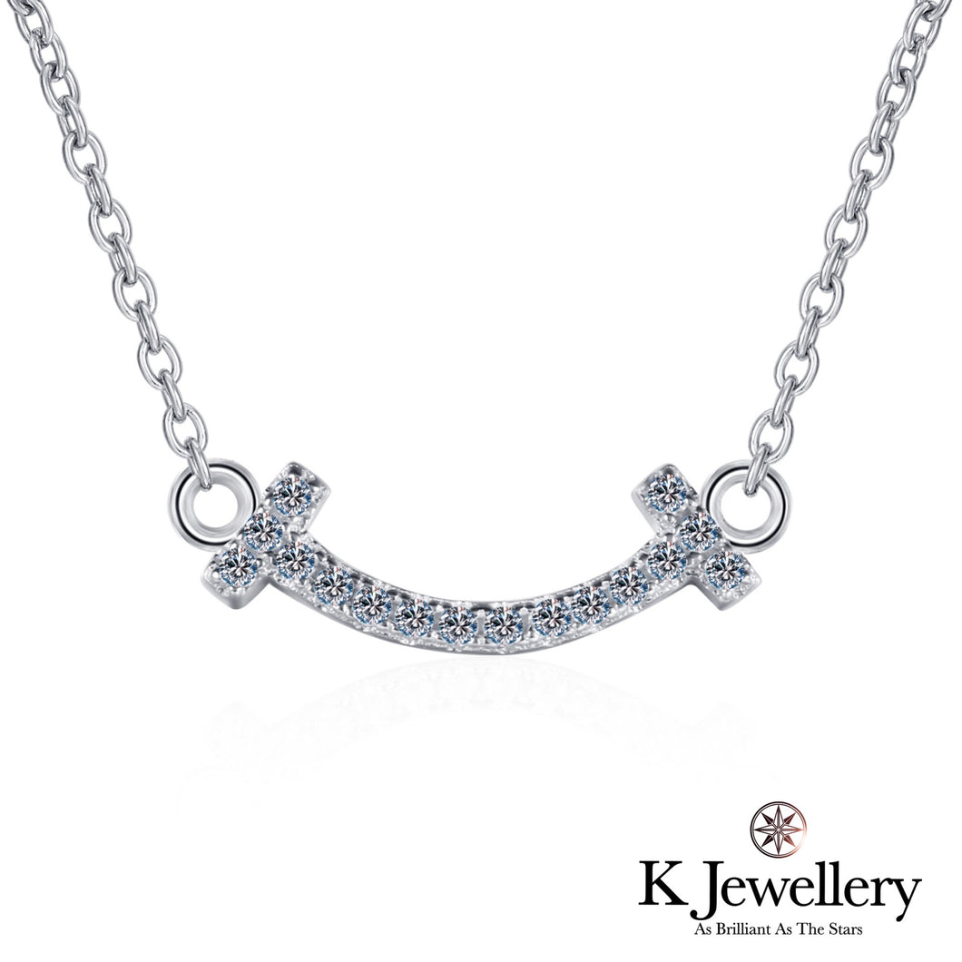 Moissanite Smile Necklace Moissanite smile necklace