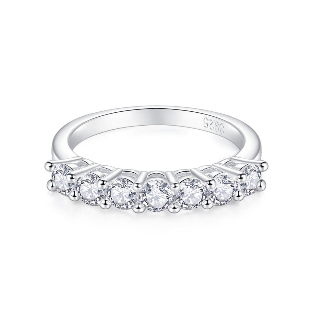 Moissanite Stacking Ring莫桑鑽七星排戒