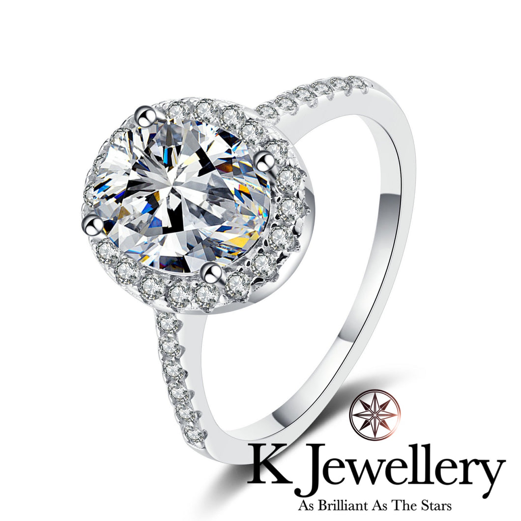 Moissanite Oval Paved Ring Moissanite Oval Paved Ring 1ct 2ct Ring