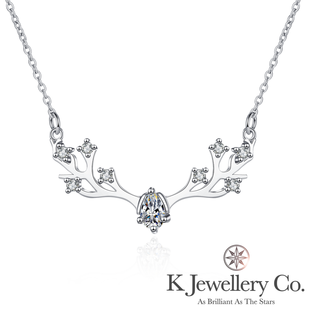 Moissanite Deer Necklace Moissanite Deer Necklace