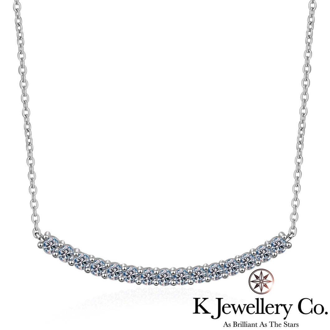 Moissanite Smile Necklace 莫桑石微笑頸鏈