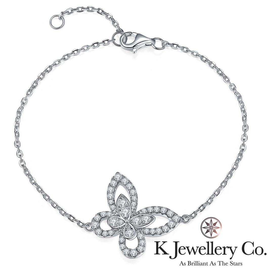 Moissanite Butterfly Bracelet Moissanite Phantom Butterfly Bracelet