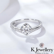 Load image into gallery viewer Moissanite Princess Crown Ring Princess Crown Ring
